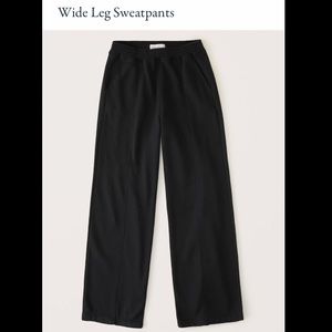 NWT❗️A&F Black Wide Leg Sweatpants